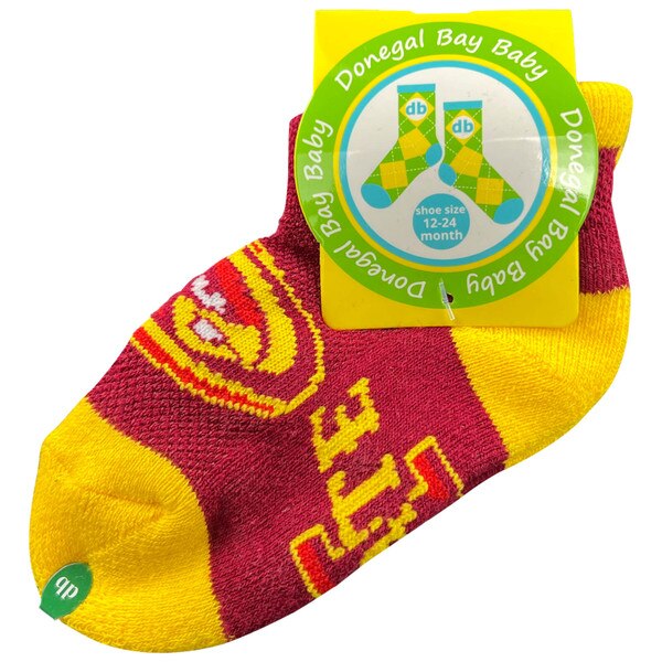 Donegal Bay Infant Cy Head Cardinal Footie Socks